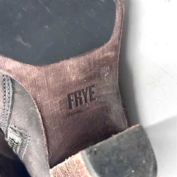 FRYE  Madeline Short Distressed Smoke Leather Boots Women’s Size 7.5 - Picture 11 of 16